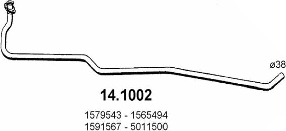 ASSO 14.1002 - Izplūdes caurule ps1.lv