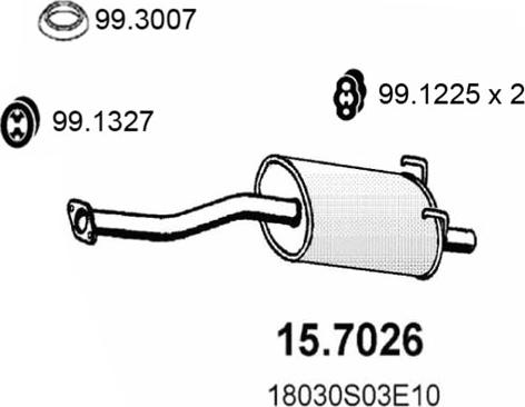 ASSO 15.7026 - Izplūdes gāzu trokšņa slāpētājs (pēdējais) ps1.lv