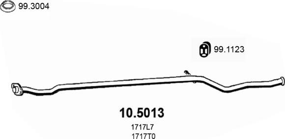 ASSO 10.5013 - Izplūdes caurule ps1.lv