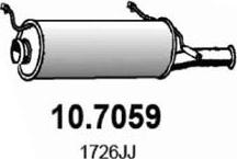ASSO 10.7059 - Izplūdes gāzu trokšņa slāpētājs (pēdējais) ps1.lv