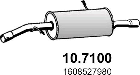 ASSO 10.7100 - Izplūdes gāzu trokšņa slāpētājs (pēdējais) ps1.lv