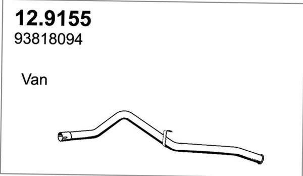 ASSO 12.9155 - Izplūdes caurule ps1.lv