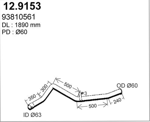 ASSO 12.9153 - Izplūdes caurule ps1.lv