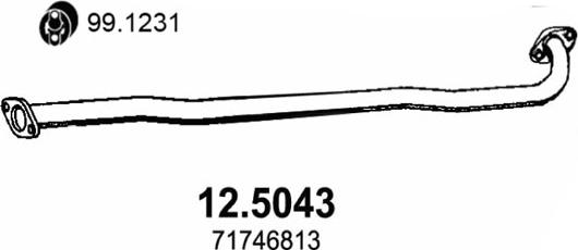 ASSO 12.5043 - Izplūdes caurule ps1.lv