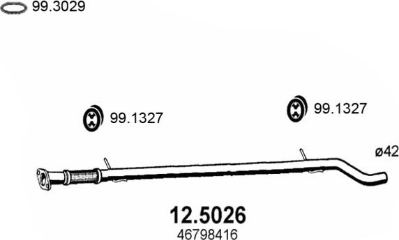 ASSO 12.5026 - Izplūdes caurule ps1.lv