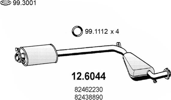 ASSO 12.6044 - Vidējais izpl. gāzu trokšņa slāpētājs ps1.lv