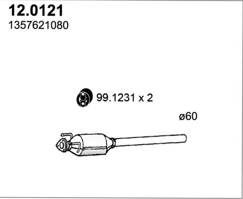 ASSO 12.0121 - Katalizators ps1.lv