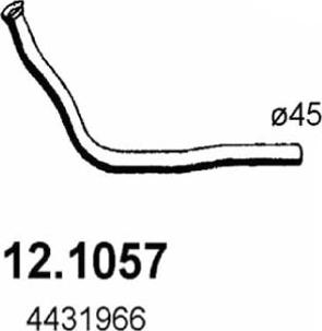 ASSO 12.1057 - Izplūdes caurule ps1.lv