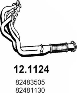 ASSO 12.1124 - Izplūdes caurule ps1.lv