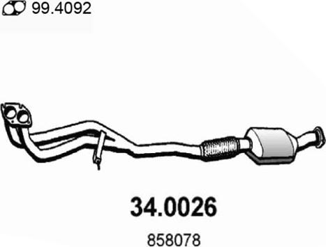 ASSO 34.0026 - Katalizators ps1.lv