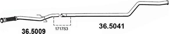 ASSO 36.5041 - Izplūdes caurule ps1.lv