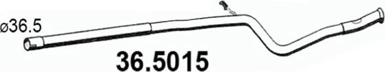 ASSO 36.5015 - Izplūdes caurule ps1.lv