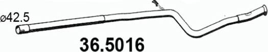 ASSO 36.5016 - Izplūdes caurule ps1.lv