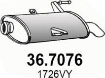 ASSO 36.7076 - Izplūdes gāzu trokšņa slāpētājs (pēdējais) ps1.lv