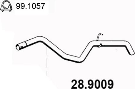 ASSO 28.9009 - Izplūdes caurule ps1.lv