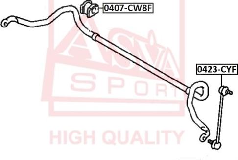 ASVA 0407-CW8F - Bukse, Stabilizators ps1.lv