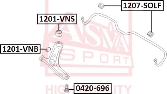 ASVA 0420-696 - Balst / Virzošais šarnīrs ps1.lv