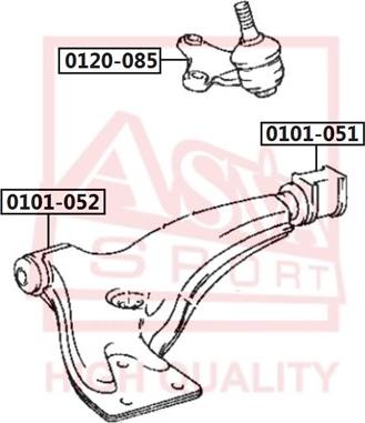 ASVA 0120-085 - Balst / Virzošais šarnīrs ps1.lv