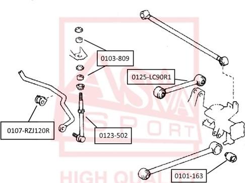 ASVA 0103-809 - Amortizatora statnes balsts ps1.lv