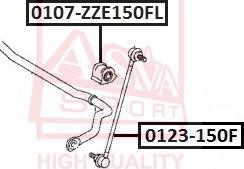 ASVA 0107-ZZE150FL - Bukse, Stabilizators ps1.lv