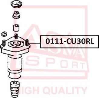 ASVA 0111-CU30RL - Amortizatora statnes balsts ps1.lv