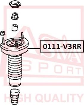 ASVA 0111-V3RR - Amortizatora statnes balsts ps1.lv