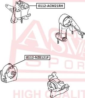 ASVA 0112-ACM21RH - Piekare, Dzinējs ps1.lv