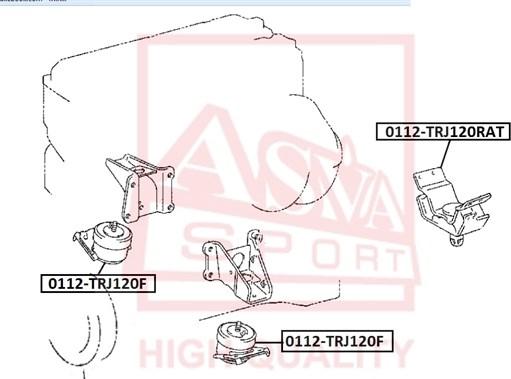 ASVA 0112-TRJ120RAT - Piekare, Dzinējs ps1.lv