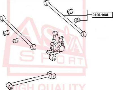 ASVA 0125-190L - Neatkarīgās balstiekārtas svira, Riteņa piekare ps1.lv