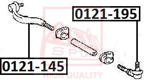 ASVA 0121-195 - Stūres šķērsstiepņa uzgalis ps1.lv