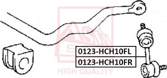 ASVA 0123-KCH10FR - Stiepnis / Atsaite, Stabilizators ps1.lv