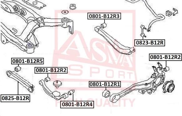 ASVA 0823-B12R - Stiepnis / Atsaite, Stabilizators ps1.lv