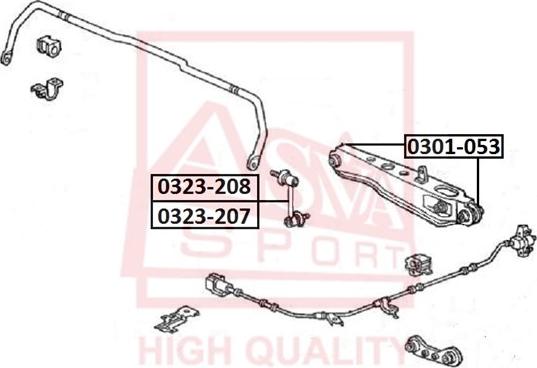 ASVA 0323-208 - Stiepnis / Atsaite, Stabilizators ps1.lv