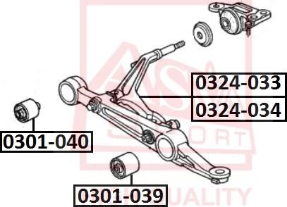 ASVA 0324-034 - Neatkarīgās balstiekārtas svira, Riteņa piekare ps1.lv