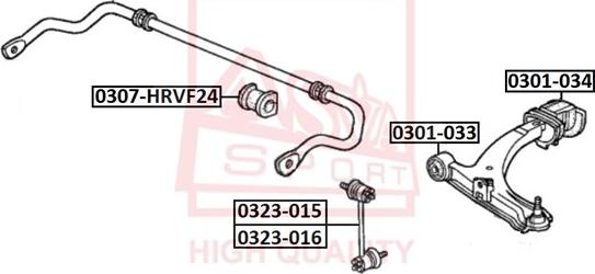 ASVA 0323-015 - Stiepnis / Atsaite, Stabilizators ps1.lv