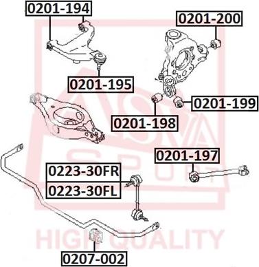 ASVA 0223-30FL - Stiepnis / Atsaite, Stabilizators ps1.lv