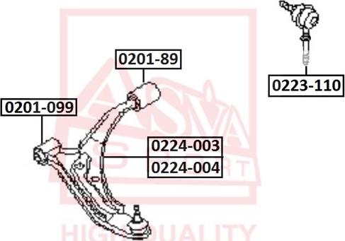 ASVA 0223-110 - Stiepnis / Atsaite, Stabilizators ps1.lv