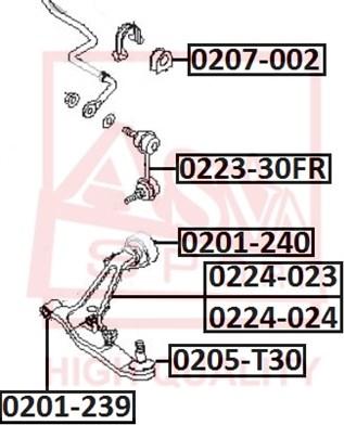 ASVA 0223-30FR - Stiepnis / Atsaite, Stabilizators ps1.lv