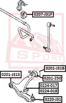 ASVA 0220-J31 - Balst / Virzošais šarnīrs ps1.lv