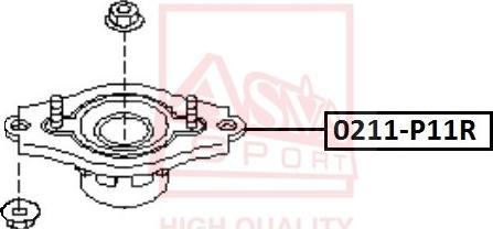 ASVA 0211-P11R - Amortizatora statnes balsts ps1.lv