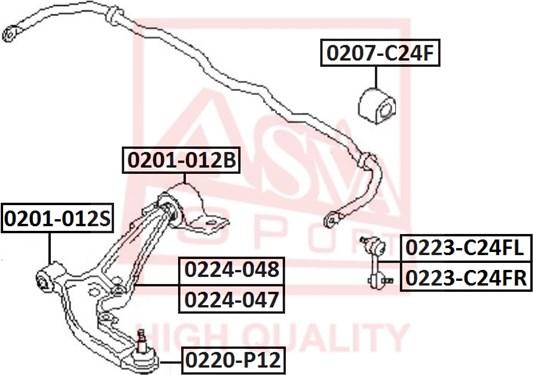 ASVA 0220-P12 - Balst / Virzošais šarnīrs ps1.lv