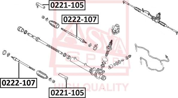 ASVA 0221-105 - Stūres šķērsstiepņa uzgalis ps1.lv