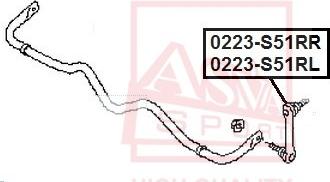 ASVA 0223-S51RL - Stiepnis / Atsaite, Stabilizators ps1.lv