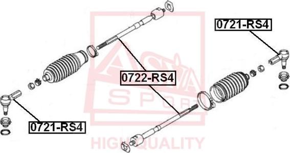 ASVA 0721-RS4 - Stūres šķērsstiepņa uzgalis ps1.lv