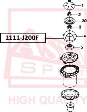 ASVA 1111-J200F - Amortizatora statnes balsts ps1.lv