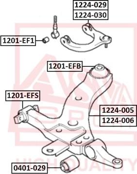 ASVA 1224-029 - Neatkarīgās balstiekārtas svira, Riteņa piekare ps1.lv