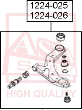 ASVA 1224-025 - Neatkarīgās balstiekārtas svira, Riteņa piekare ps1.lv