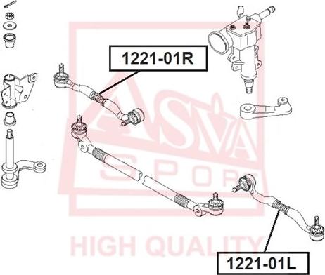 ASVA 1221-01R - Stūres šķērsstiepņa uzgalis ps1.lv