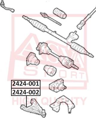 ASVA 2424-001 - Neatkarīgās balstiekārtas svira, Riteņa piekare ps1.lv