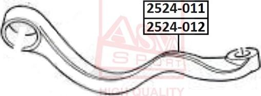 ASVA 2524-012 - Neatkarīgās balstiekārtas svira, Riteņa piekare ps1.lv